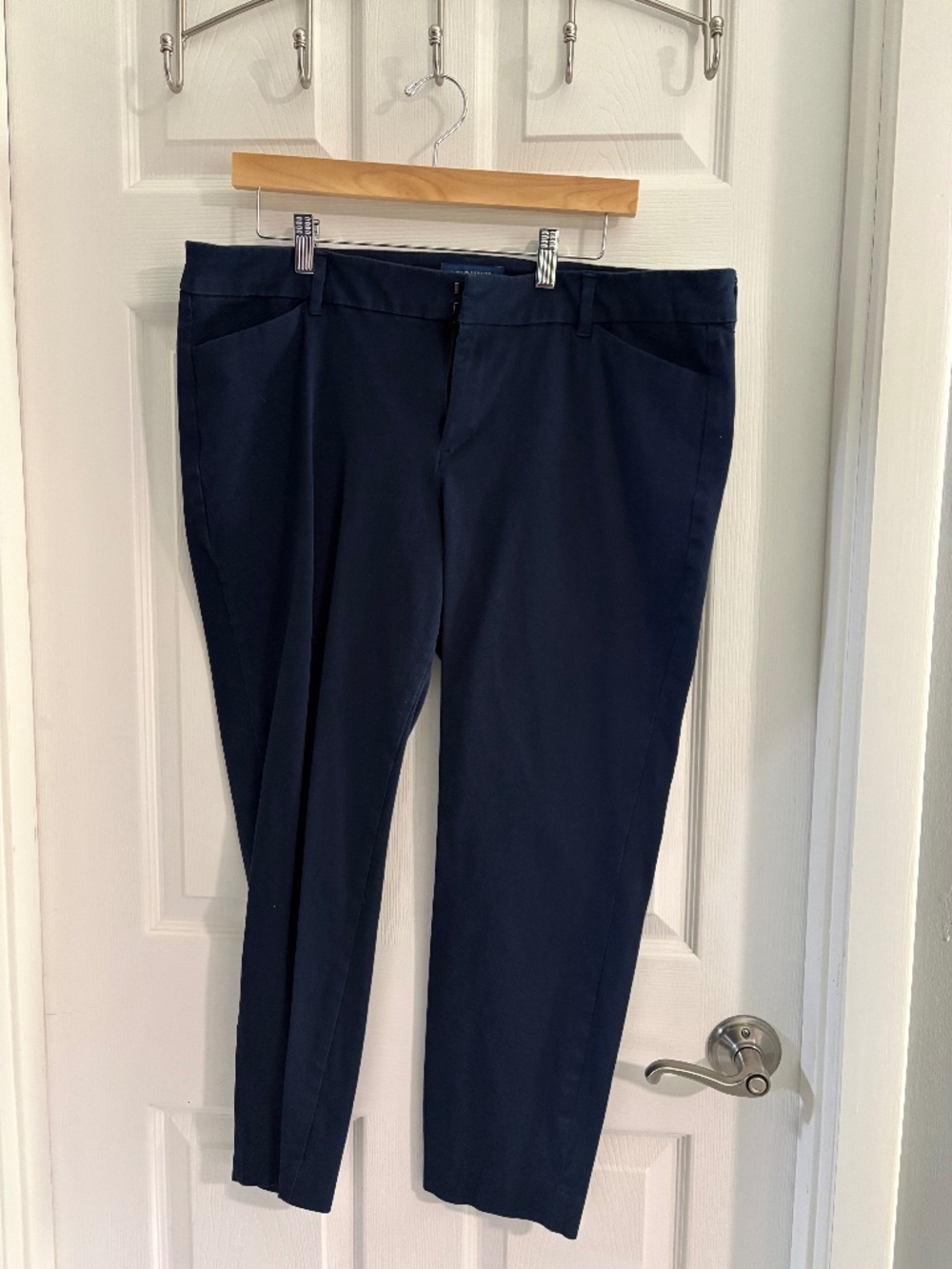 Old Navy Pixie Mid-Rise Navy Pants Women's Size 16 regular